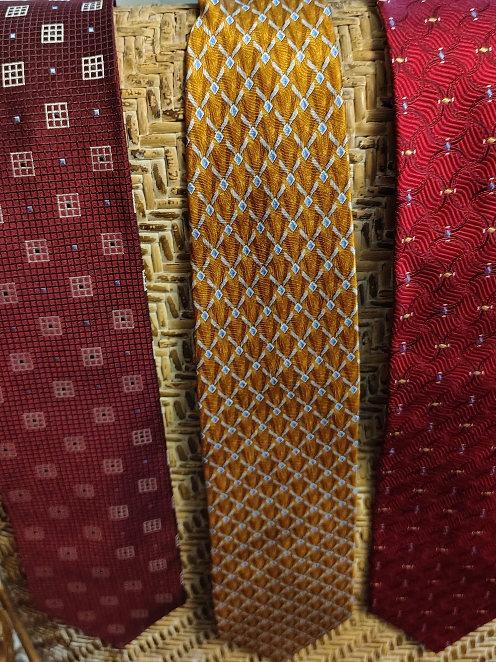 3 Jos. A. Bank Gold Silk Ties